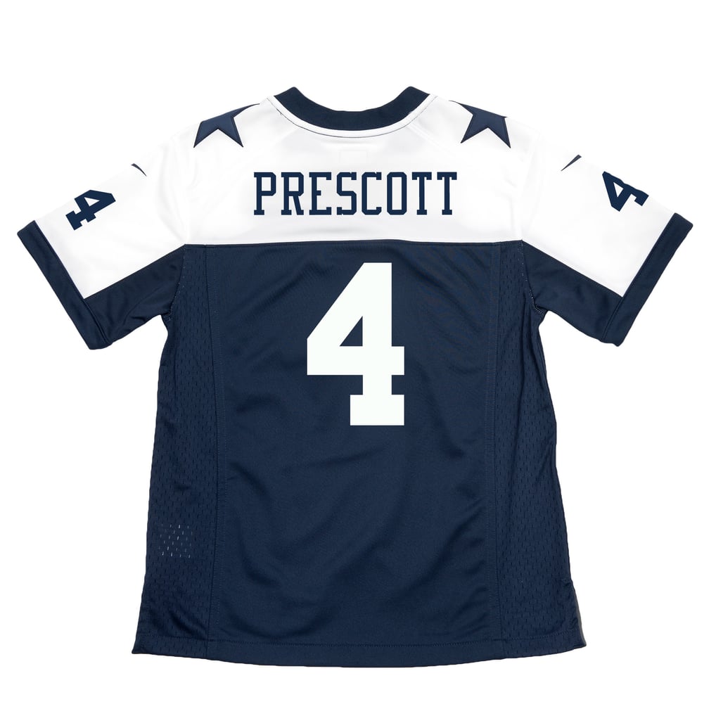 Youth Dallas Cowboys Dak Prescott Navy Throwback Game Jersey