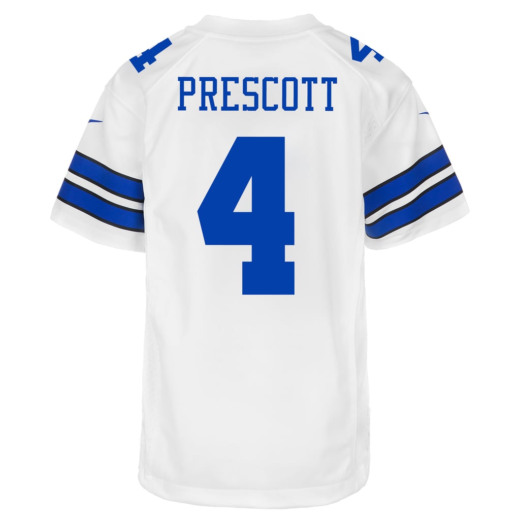 Youth Dallas Cowboys Dak Prescott White Game Jersey