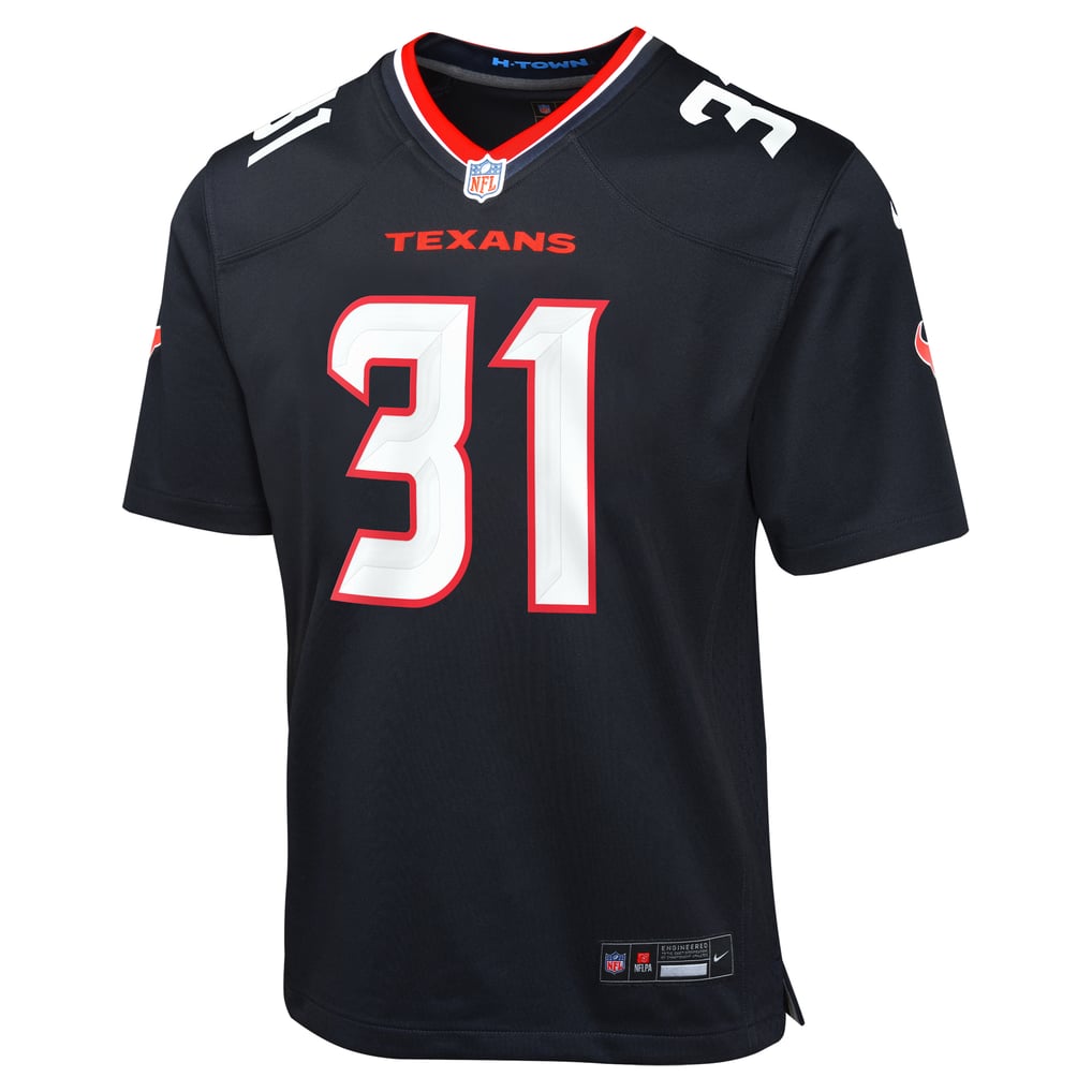 Youth Houston Texans Dameon Pierce Navy Game Jersey
