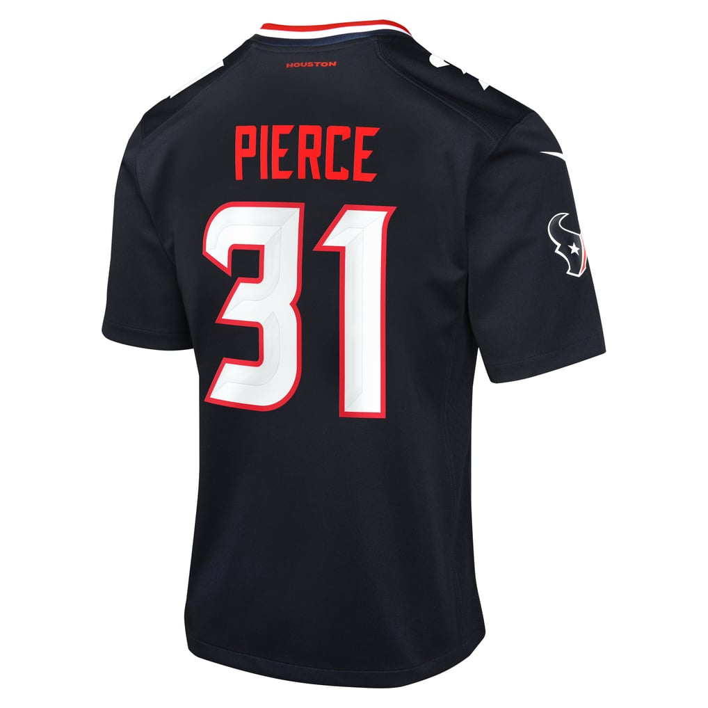 Youth Houston Texans Dameon Pierce Navy Game Jersey