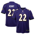 Youth Baltimore Ravens Derrick Henry Purple Game Jersey