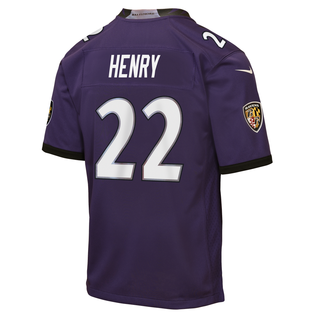 Youth Baltimore Ravens Derrick Henry Purple Game Jersey