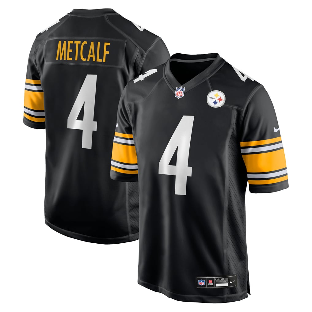 Youth Pittsburgh Steelers DK Metcalf Black Game Jersey