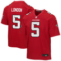 Youth Atlanta Falcons Drake London Red Game Jersey