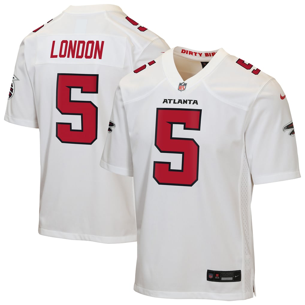 Youth Atlanta Falcons Drake London White Game Jersey