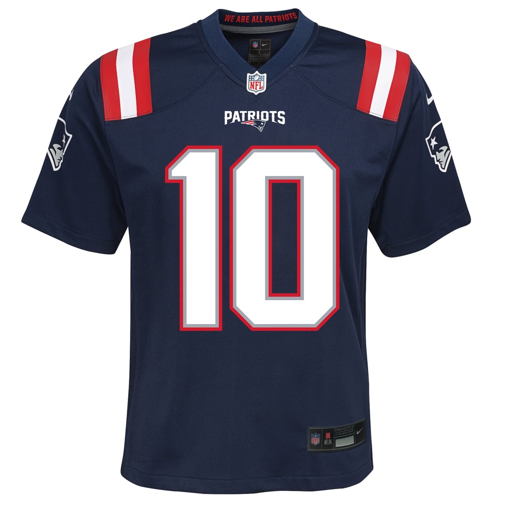 Youth New England Patriots Drake Maye Navy Game Jersey