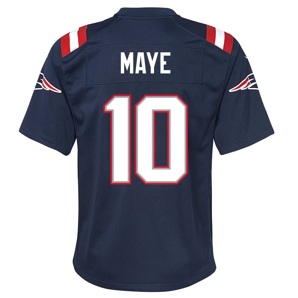 Youth New England Patriots Drake Maye Navy Game Jersey