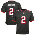 Youth Tampa Bay Buccaneers Emeka Egbuka Pewter Alternate Game Jersey