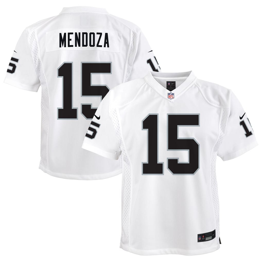 Youth Las Vegas Raiders Fernando Mendoza White Game Jersey