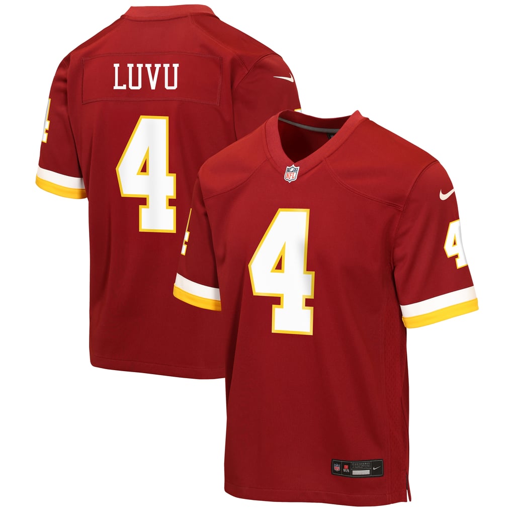 Youth Washington Commanders Burgundy Game Jersey