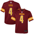 Youth Washington Commanders Frankie Luvu Burgundy Team Game Jersey