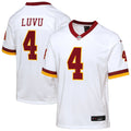 Youth Washington Commanders Frankie Luvu White Game Super Bowl Era Jersey