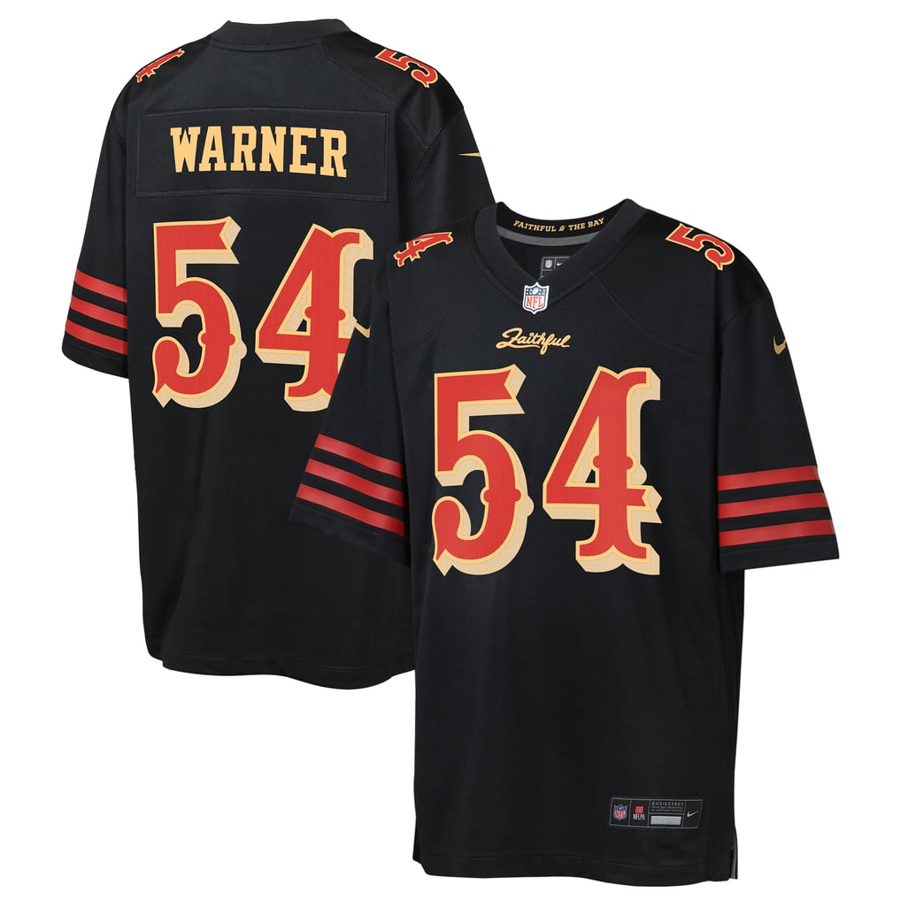 Youth San Francisco 49ers Fred Warner Black Rivalries Collection Game Jersey