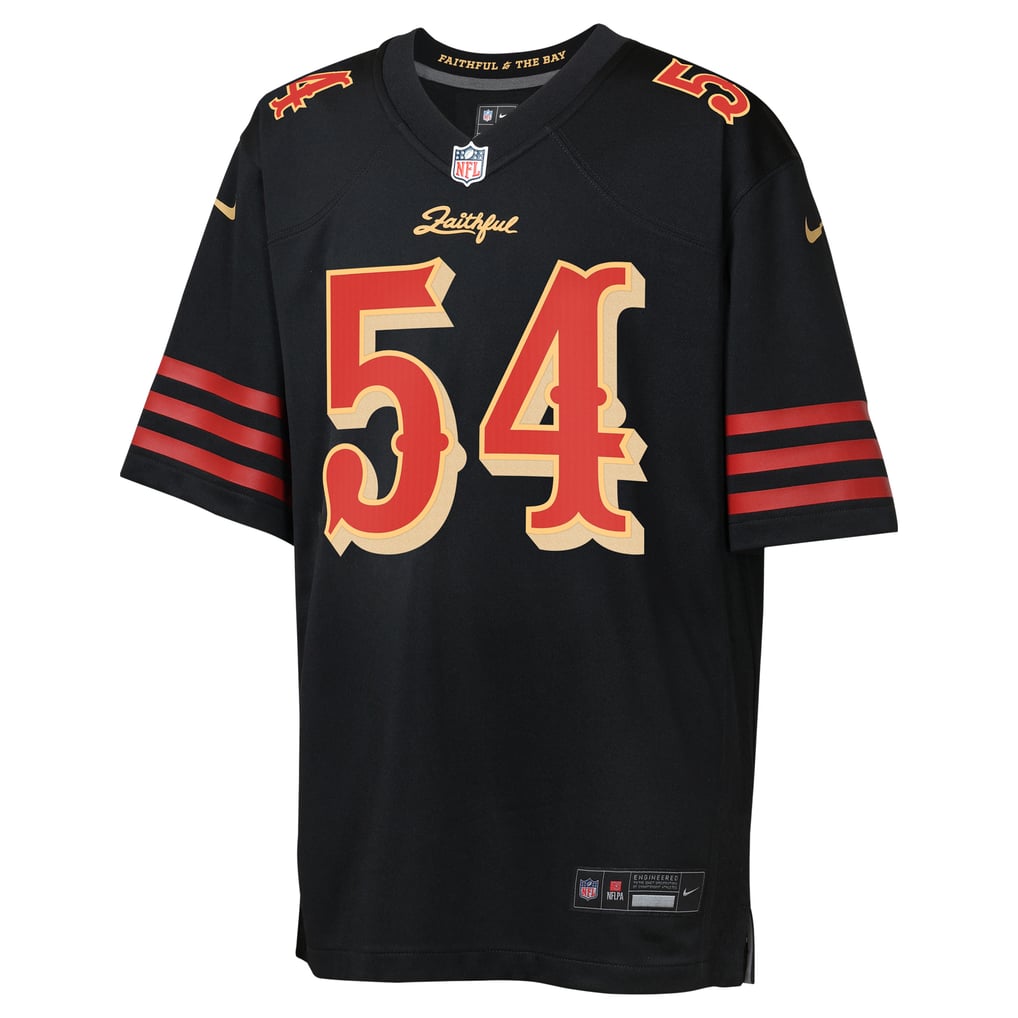 Youth San Francisco 49ers Fred Warner Black Rivalries Collection Game Jersey