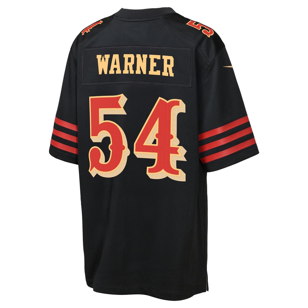 Youth San Francisco 49ers Fred Warner Black Rivalries Collection Game Jersey