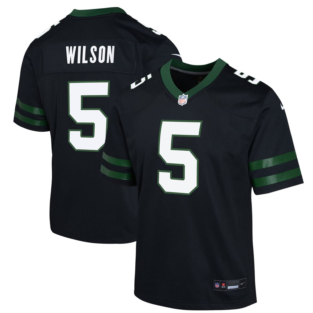 Youth New York Jets Garrett Wilson Black Game Jersey