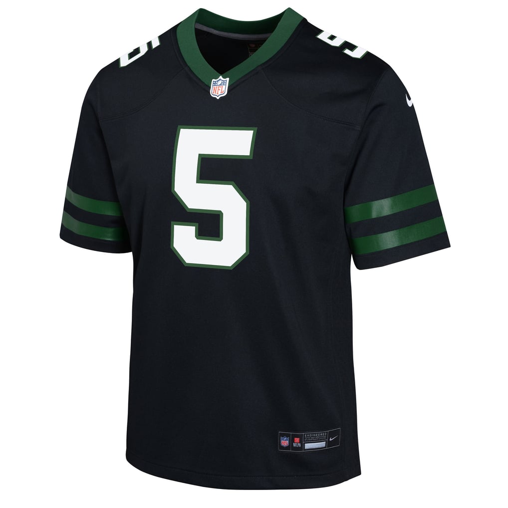 Youth New York Jets Garrett Wilson Black Game Jersey