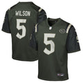 Youth New York Jets Garrett Wilson Gotham Green 2025 Rivalries Collection Game Jersey