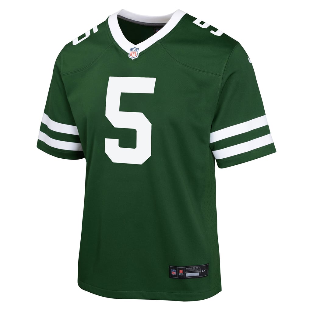Youth New York Jets Garrett Wilson Green Game Jersey
