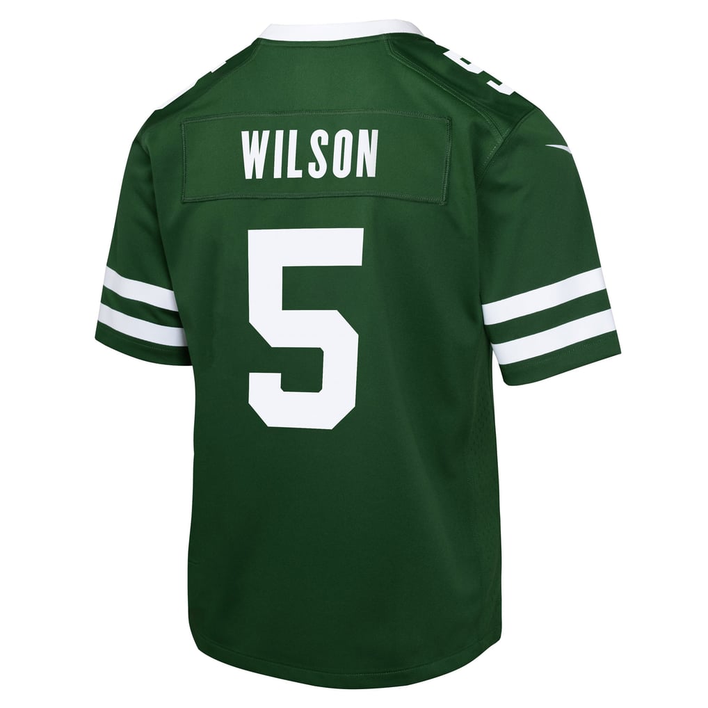 Youth New York Jets Garrett Wilson Green Game Jersey