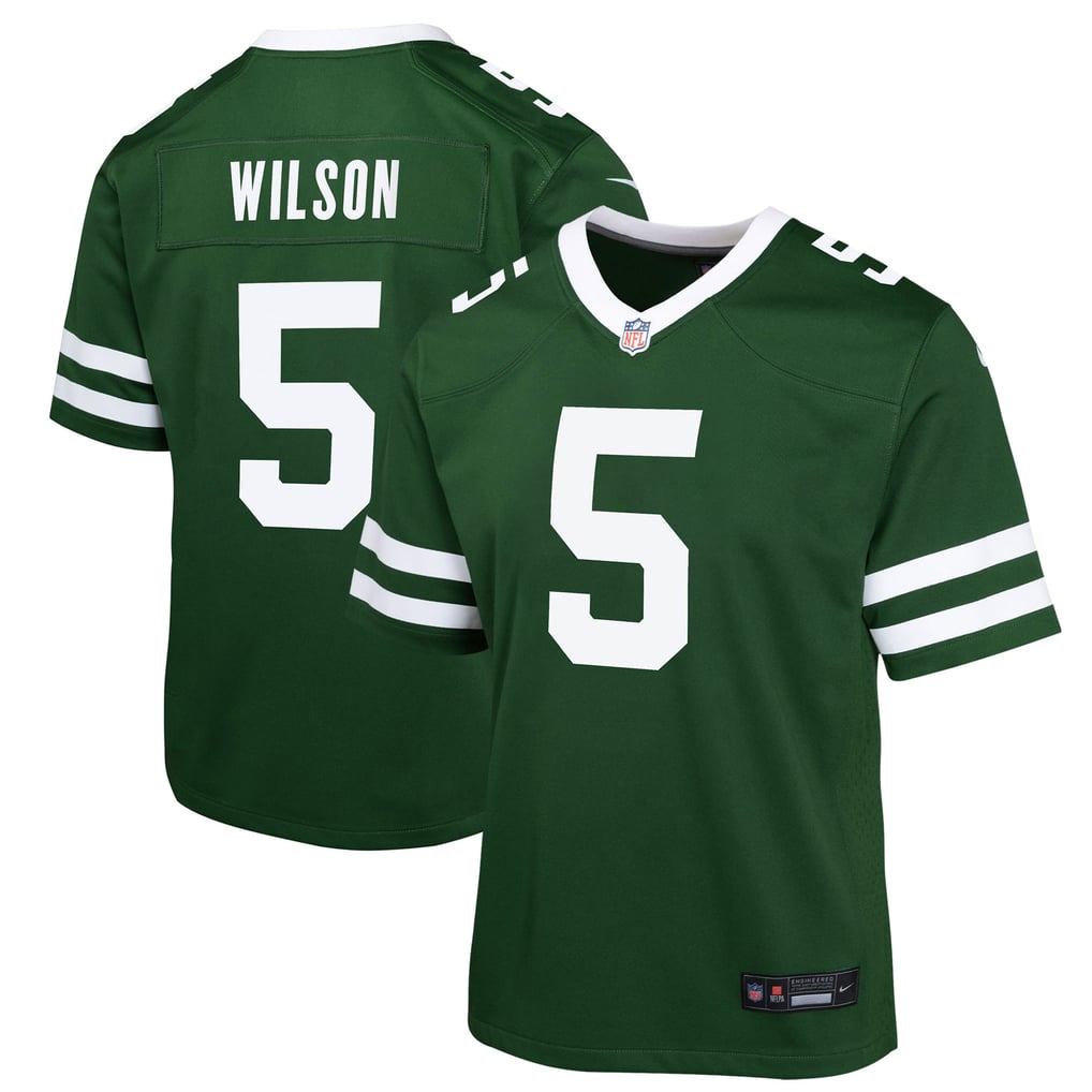 Youth New York Jets Garrett Wilson Green Game Jersey