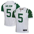 Youth New York Jets Garrett Wilson White Game Jersey
