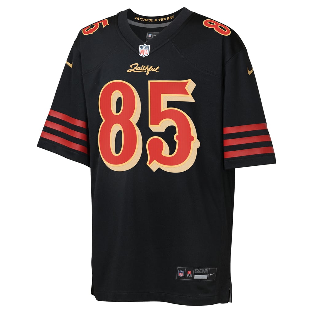 Youth San Francisco 49ers George Kittle Black Rivalries Collection Game Jersey