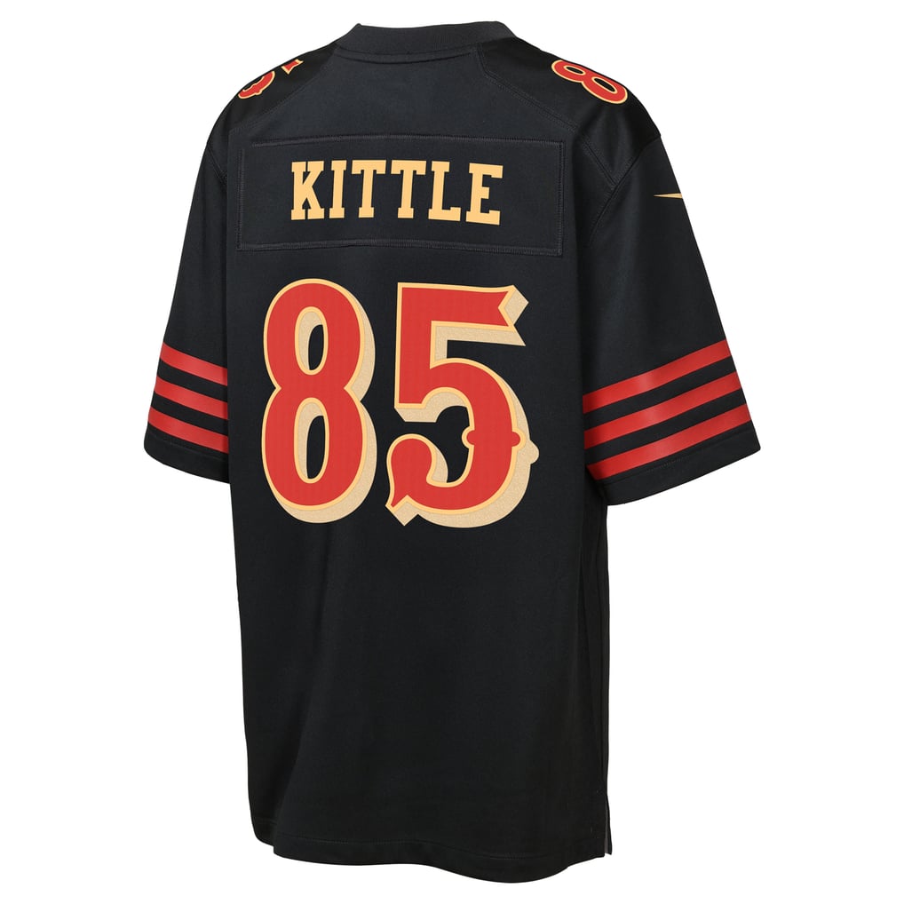 Youth San Francisco 49ers George Kittle Black Rivalries Collection Game Jersey