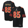 Youth San Francisco 49ers George Kittle Black Rivalries Collection Game Jersey