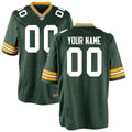 Youth Green Bay Packers Green Custom Game Jersey