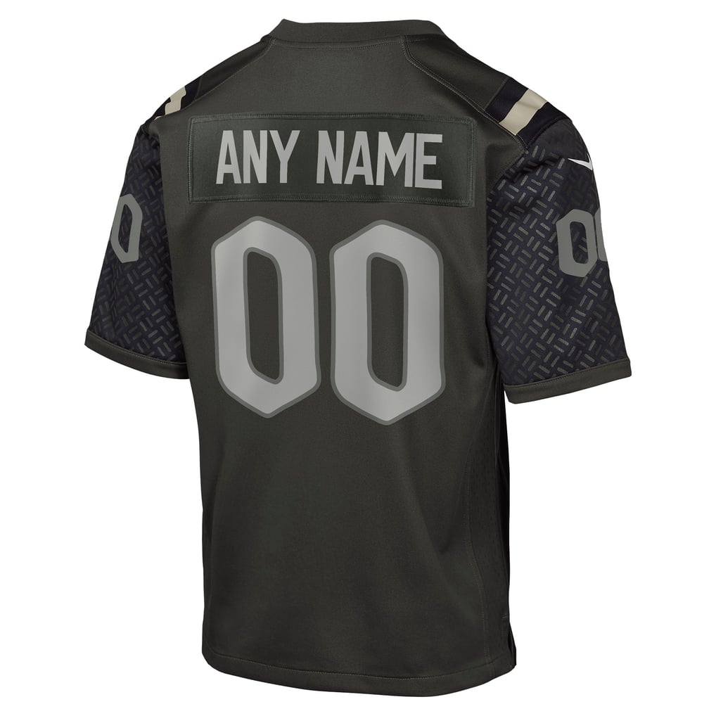 Youth New York Jets Green Rivalries Collection Custom Game Jersey