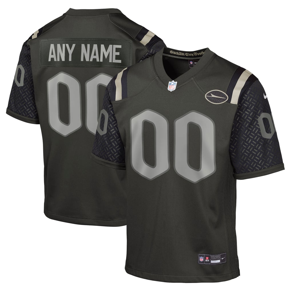 Youth New York Jets Green Rivalries Collection Custom Game Jersey