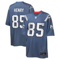 Youth New England Patriots Hunter Henry Storm Blue Rivalries Collection Game Jersey