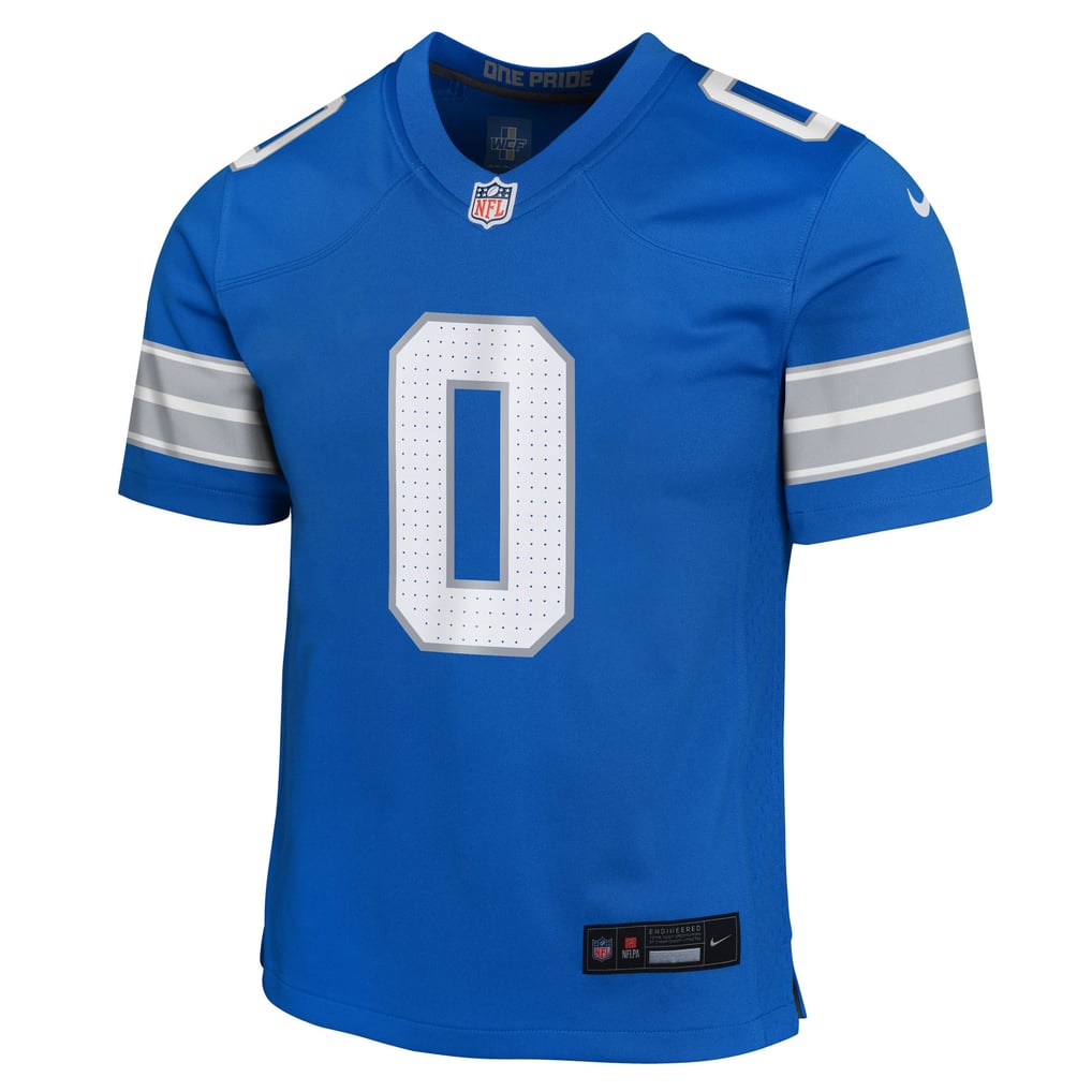 Youth Detroit Lions Jahmyr Gibbs Blue Game Jersey