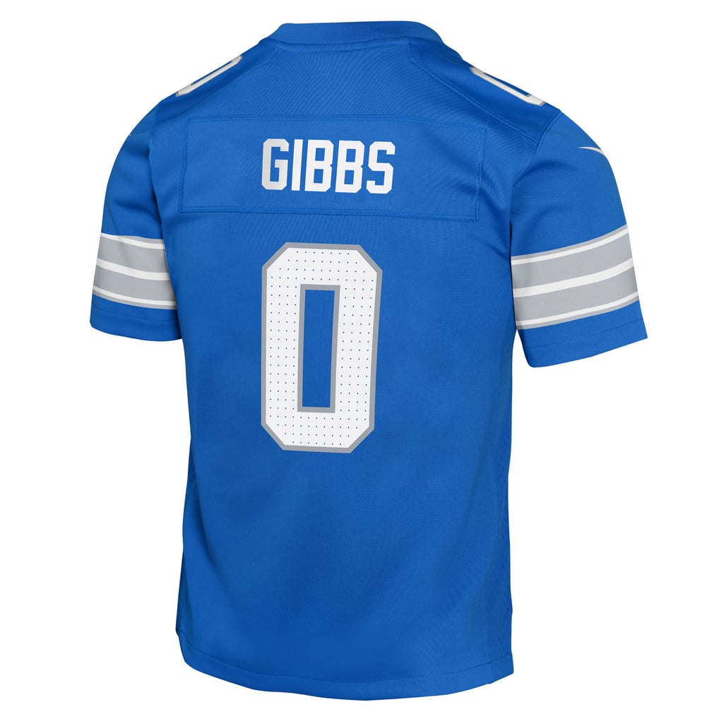 Youth Detroit Lions Jahmyr Gibbs Blue Game Jersey