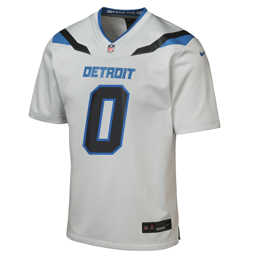 Youth Detroit Lions Jahmyr Gibbs Silver 2026 Rivalries Collection Game Jersey