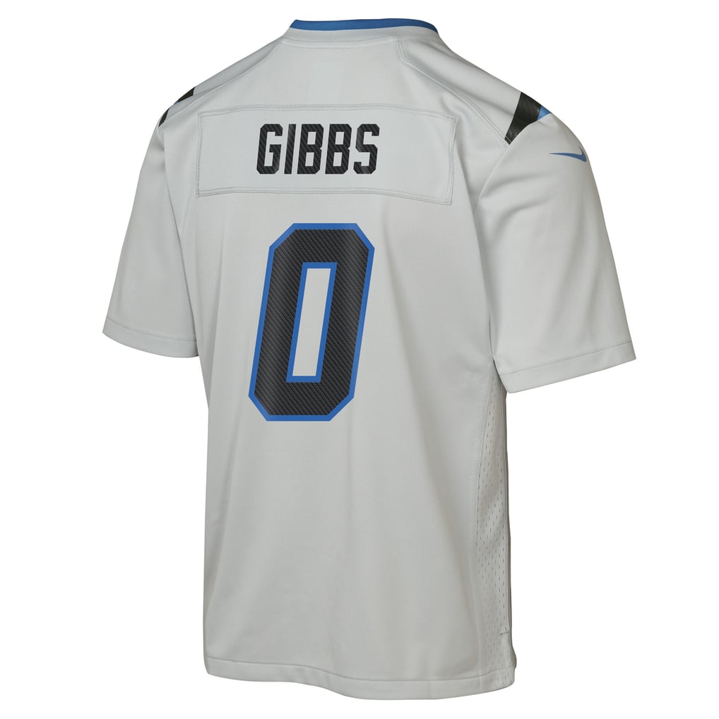 Youth Detroit Lions Jahmyr Gibbs Silver 2026 Rivalries Collection Game Jersey