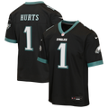 Youth Philadelphia Eagles Jalen Hurts Black Alternate Game Jersey
