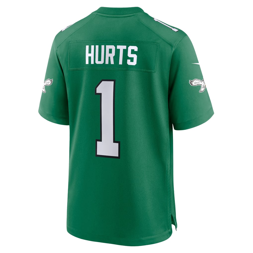 Youth Philadelphia Eagles Jalen Hurts Kelly Green Game Jersey