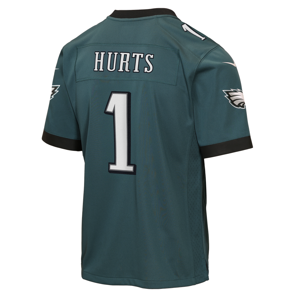 Youth Philadelphia Eagles Jalen Hurts Midnight Green Team Game Jersey