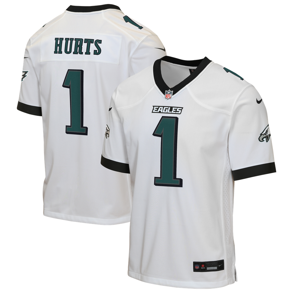 Youth Philadelphia Eagles Jalen Hurts White Game Jersey