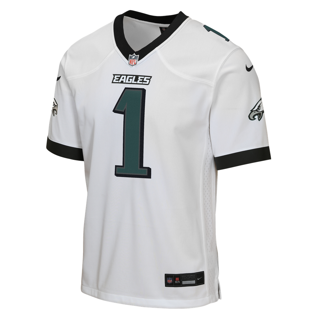 Youth Philadelphia Eagles Jalen Hurts White Game Jersey