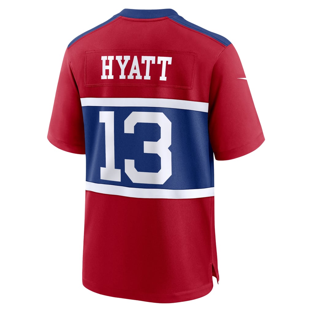 Youth New York Giants Jalin Hyatt Red Game Jersey