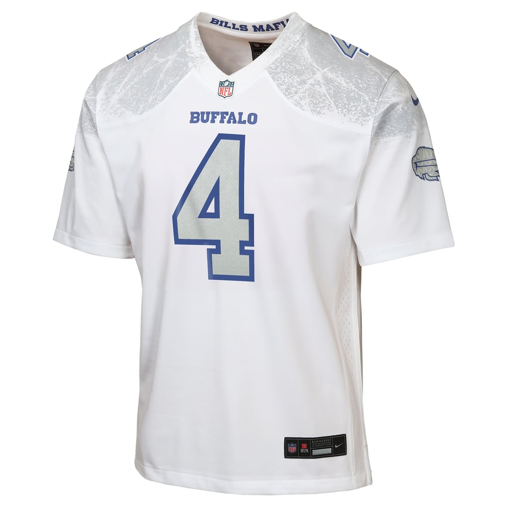Youth Buffalo Bills James Cook III White Rivalries Collection Game Jersey
