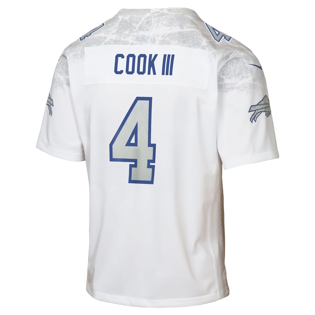 Youth Buffalo Bills James Cook III White Rivalries Collection Game Jersey