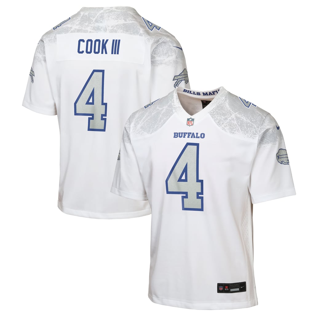 Youth Buffalo Bills James Cook III White Rivalries Collection Game Jersey
