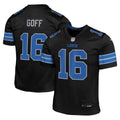 Youth Detroit Lions Jared Goff Black Game Jersey