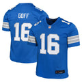 Youth Detroit Lions Jared Goff Blue Game Jersey