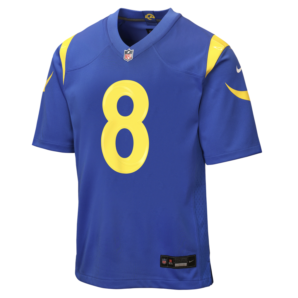 Youth Los Angeles Rams Jared Verse Royal Game Jersey