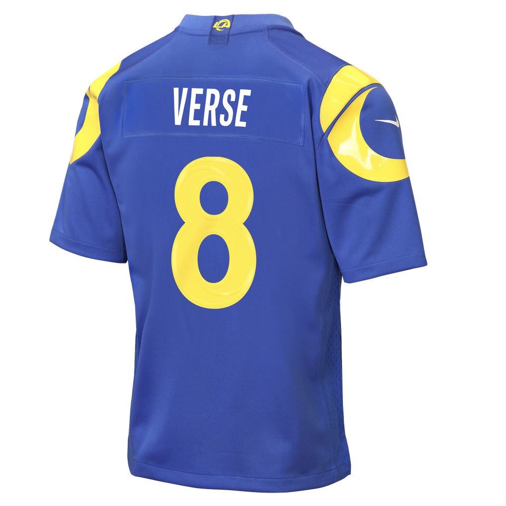 Youth Los Angeles Rams Jared Verse Royal Game Jersey